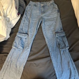 shein wide leg cargo jeans